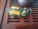 楚歌質(zhì)優(yōu)品變色茶寵擺件貔貅創(chuàng  )意茶玩功夫茶具茶盤(pán)配件可養茶道寵物飾品 大號變色【貔貅】綠色 曬單實(shí)拍圖