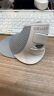 多彩（DeLUX） M618人体工学垂直鼠标 立式鼠标 无线鼠标办公鼠标电脑笔记本 便携可拆卸掌托 白色 实拍图