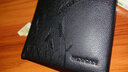 稻草人男士錢(qián)包頭層牛皮時(shí)尚多功能兩折薄款橫款皮夾 黑色橫夾 曬單實(shí)拍圖