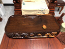 瑯庭琊坊黑檀木茶盤(pán)整塊實(shí)木家用高檔茶幾手工立體邊雕刻功夫茶具大號茶臺 魚(yú)升龍門(mén)70_36_6cm 曬單實(shí)拍圖