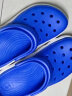 鲨鹈鹕洞洞鞋男士大码拖鞋防滑室外迪特沙滩鞋女透气包头休闲凉鞋男 迪特海蓝白色 43 实拍图