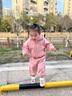 G.DUCKKIDS女童春秋裝套裝2024新款小童女孩連帽衛(wèi)衣兩件套女寶寶衣服潮春秋 粉色 90cm 曬單實拍圖