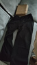 POUM冰絲褲男垂墜感cleanfit夏季薄款直筒褲子男黑色闊腿休閑褲 黑色 M 曬單實拍圖