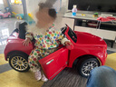 貝瑞佳（BeRica）賓利正版嬰兒童電動(dòng)車(chē)四輪四驅小孩汽車(chē)遙控玩具車(chē)可坐人寶寶童車(chē) 豪華四驅紅+軟輪+皮座椅+遙控搖擺+藍牙音樂(lè )+燈光 曬單實(shí)拍圖