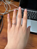 周六福18k金鉆戒女鉆石對戒情侶求婚KGDB021023 13號 生日禮物 曬單實(shí)拍圖