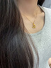 中國黃金CHINA GOLD星月黃金項(xiàng)鏈女足金吊墜教師節(jié)禮物送女老師老婆生日實(shí)用 京速達(dá)-足金月亮星芒托帕石項(xiàng)鏈贈(zèng)S925鏈 曬單實(shí)拍圖
