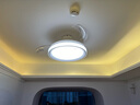 飛利浦（PHILIPS）風(fēng)扇燈一體吸頂燈餐廳吊扇燈臥室電扇燈隱形扇燈變頻led餐廳吊燈 全光譜簡約白 28W吹風(fēng)36W照明 曬單實拍圖
