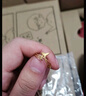 周六福七夕禮物  黃金戒指女款足金5G魚尾美人魚戒指遇愛 計(jì)價(jià) 13號-1.96g 曬單實(shí)拍圖