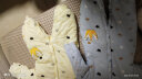 婴儿衣服秋冬装厚款棉衣婴儿连体衣男女宝宝衣服0-1岁哈衣爬服 黄色皇冠 66cm(建议8-12斤) 实拍图