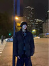 衣然呈品棉服男冬季新款韓系潮流穿搭棉衣立領(lǐng)簡約時尚百搭保暖棉襖外套男 黑色 XL【建議115-140斤】 曬單實拍圖