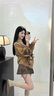 舒芳蝶（shufangdie）連衣裙女裝2024秋冬季新款韓系學(xué)院風(fēng)半身裙套裝小個(gè)子一整套穿搭 卡其色毛衣+裙子【套裝】 M 曬單實(shí)拍圖