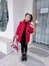 迪士尼女童棉服2025新款兒童羽絨棉衣大童冬裝加厚外套女孩洋氣冬款棉襖 紅色 +包包 120cm 曬單實拍圖