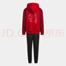 阿迪達斯（adidas）童裝JK KN FZHD SET春節款運動(dòng)休閑衛衣針織套裝 JN4385紅/黑 曬單實(shí)拍圖
