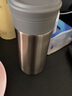 膳魔師（THERMOS） 不銹鋼保溫杯男女辦公商務(wù)帶茶漏禮品團(tuán)購(gòu)定制TCMK-500便攜 TCMK-350-SBK 不銹鋼色 350ml 曬單實(shí)拍圖