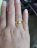 周璽金999足金光面戒指男女款天元光面戒指黃金光面指環(huán)情侶款送老婆禮 金重5.78g 曬單實(shí)拍圖