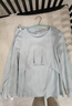 貓人哺乳秋衣秋褲套裝純棉毛衫孕婦保暖內衣喂奶上衣月子服冬季睡衣 天藍色套裝 XL 【建議120-140斤】 曬單實(shí)拍圖