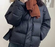 莉紗芙特面包棉服女2025年春秋冬季新款女士外套時尚高檔衣服加厚保暖棉襖 黑色 L （建議：108-118斤） 曬單實拍圖