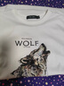 七匹狼（SEPTWOLVES）短袖T恤男夏季圓領(lǐng)字母LOGO刺繡打底衫男裝潮流休閑涼感男裝上衣 803(本白) 5XL (195) 曬單實(shí)拍圖