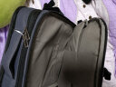 cai 14-15.6/17.3英寸笔记本电脑包男女商务可登机双肩包大容量可扩容短途出差旅游行李背包 蓝灰 小款(15.6英寸外星人｛39*27*3｝可装) 实拍图