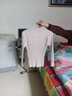 秋裝上衣高領(lǐng)毛衣冬款女裝新款荷葉邊勾花純色打底衫女秋冬針織衫外套女士慵懶風(fēng)小香風(fēng)內(nèi)搭 卡其上衣 均碼 曬單實拍圖