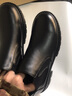KGV 男靴男士高幫皮鞋馬丁靴套腳商務(wù)潮流厚底增高戶外休閑皮靴工裝 黑色 41 曬單實(shí)拍圖
