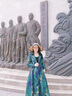 帝弗·潤馳2025秋冬裝女闊太太外套洋氣提花超長過膝款風(fēng)衣外套及踝長外套女 藏青色 M 曬單實(shí)拍圖