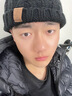 曬曬昵帽子男冬季男士冷帽保暖加絨毛線(xiàn)帽戶(hù)外防寒針織帽百搭包頭棉帽潮 黑色（毛線(xiàn)帽內里加絨） 曬單實(shí)拍圖