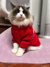 華元寵具（hoopet）貓咪衣服春節(jié)過年毛衣秋冬保暖冬季貓衣服防掉毛寵物新年國潮棉衣 【新年】老頭毛衣（偏大） XL：胸圍50cm【建議10-14斤】 曬單實拍圖