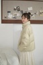 lagogo【三防】立領(lǐng)保暖羽絨服女拉谷谷2024冬新款短款面包服外套 卡其綠 S 曬單實(shí)拍圖