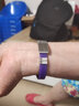 悅物耐典老人防走失手環(huán)防老年癡呆走丟定制硅膠防摘手環(huán)防水刻字兒童定制 紫色加寬防摘 曬單實(shí)拍圖