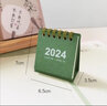 zc兒童禮物2025年創(chuàng  )意簡(jiǎn)約ins迷你小臺歷小清新學(xué)生便攜2026日歷農歷桌面裝飾擺件 竹青色（2025.1-2025.12） 曬單實(shí)拍圖