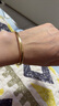 FENS珠寶【新年禮物】  18K金手鐲空氣感編織手鐲女生日禮物 18K金 單股空氣感編織手鐲 曬單實(shí)拍圖