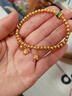 權大福足金999古法手工黃金稱(chēng)心如意吊墜diy手鏈手繩項鏈掛件配飾配件 足金稱(chēng)心如意掛墜約0.99g 曬單實(shí)拍圖