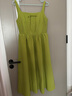范思藍恩清新氣質(zhì)吊帶連衣裙女2024夏季新款無(wú)袖背心裙子12510 牛油果綠 M 曬單實(shí)拍圖