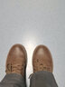 公牛世家男鞋春夏季英倫馬丁靴男士戶(hù)外休閑復古工裝靴中高幫大頭皮短靴子 古棕【四季款單鞋】GN124102243 40 標準運動(dòng)鞋碼 曬單實(shí)拍圖