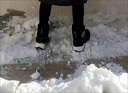 北徹（BRCZRO）女士雪地靴加絨加厚短筒鞋防滑保暖大棉鞋跨境女東北高幫靴子 Z707黑色 36 曬單實拍圖