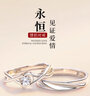 PWL情侶對戒925銀戒指莫比烏斯環(huán)戒指情侶款情人節(jié)七夕禮物送男女友 永恒之愛女款單只【S925銀】 曬單實拍圖
