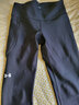 安德瑪（UNDERARMOUR）女子UA Tech Fitted Hi-Rise Ankle緊身褲1365335 黑色001 M 曬單實(shí)拍圖