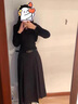 伊琦蕾高腰顯瘦百褶半身裙女裝2026秋冬新款設計感百搭學(xué)院風(fēng)中長(cháng)傘裙 黑色【高品質(zhì)】 2XL 曬單實(shí)拍圖