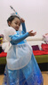 婉凱女童裙子秋冬加絨愛(ài)莎公主裙童話(huà)兒童裙子萬(wàn)圣節表演生日禮服裙 夏款裙【不含袖套】 110 曬單實(shí)拍圖