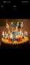 企米 生日蜡烛装饰儿童生日卡通创意浪漫字母happybirth蜡烛宝宝周岁 蓝色皇冠卡通生日字母蜡烛 实拍图
