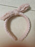 初享（CHUXIANG） 日系復古條紋格子發(fā)箍寬邊兒童頭箍女簡(jiǎn)約百搭不傷頭發(fā)卡洗臉發(fā)飾 兔耳朵粉B06-301 曬單實(shí)拍圖