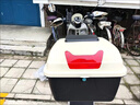 LZJV電動(dòng)車(chē)后備箱通用適用雅迪愛(ài)瑪臺鈴綠源儲物電瓶自行車(chē)后靠背尾箱 大號 白色+靠背支架【可放安全帽雨衣充電器 曬單實(shí)拍圖
