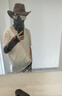 豪天保防曬面罩騎行面罩冰絲面罩騎行裝備大全摩托車面罩騎行口罩脖套 黑色面罩+袖套（男女通用） 【冰絲透氣/高彈拉力】 曬單實(shí)拍圖