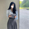 鳳蝶兒休閑褲女裝秋季新款韓版早秋時尚套裝女氣質(zhì)闊腿褲女兩件套套裝女 上衣【吊帶】+褲子 M 曬單實拍圖