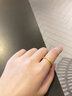 中國黃金（CHINA GOLD）素圈黃金戒指女實心三生三世足金戒指七夕情人節(jié)禮物送女朋友老婆 約2.7g/13號【古法】 曬單實拍圖