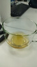 維諾亞茶色玻璃杯早餐杯子帶蓋帶勺子大容量酸奶杯家用早餐碗豆?jié){杯水杯 透明早餐杯 2只 曬單實(shí)拍圖