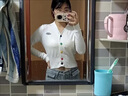 矜持范2025新款春秋針織開衫女韓版短款V領內搭長袖薄款毛衣外套外搭 白色 S 曬單實拍圖