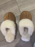 內泊【防寒必備】皮毛一體毛拖鞋冬季女保暖防臭家居外穿乳膠厚底栗36 曬單實(shí)拍圖
