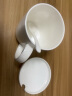 瓷秀源（cixiuyuan） 水杯陶瓷杯创意情侣杯子马克杯带盖带勺陶瓷骨瓷咖啡杯 滑盖杯纯白色 实拍图